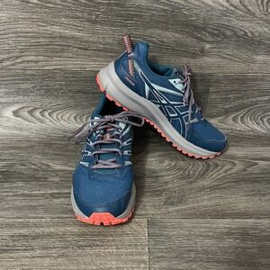 ASICS Trail Scout 2 Women's Size 11 Trail Running Shoes Blue Coral 1012B039